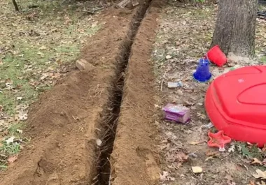 Digging Drain Line